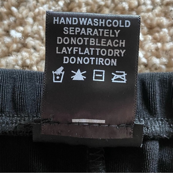 Citiknits Slinky Wide Leg Pull On Pants Women’s M Black Vintage Elastic Waist - Picture 12 of 12